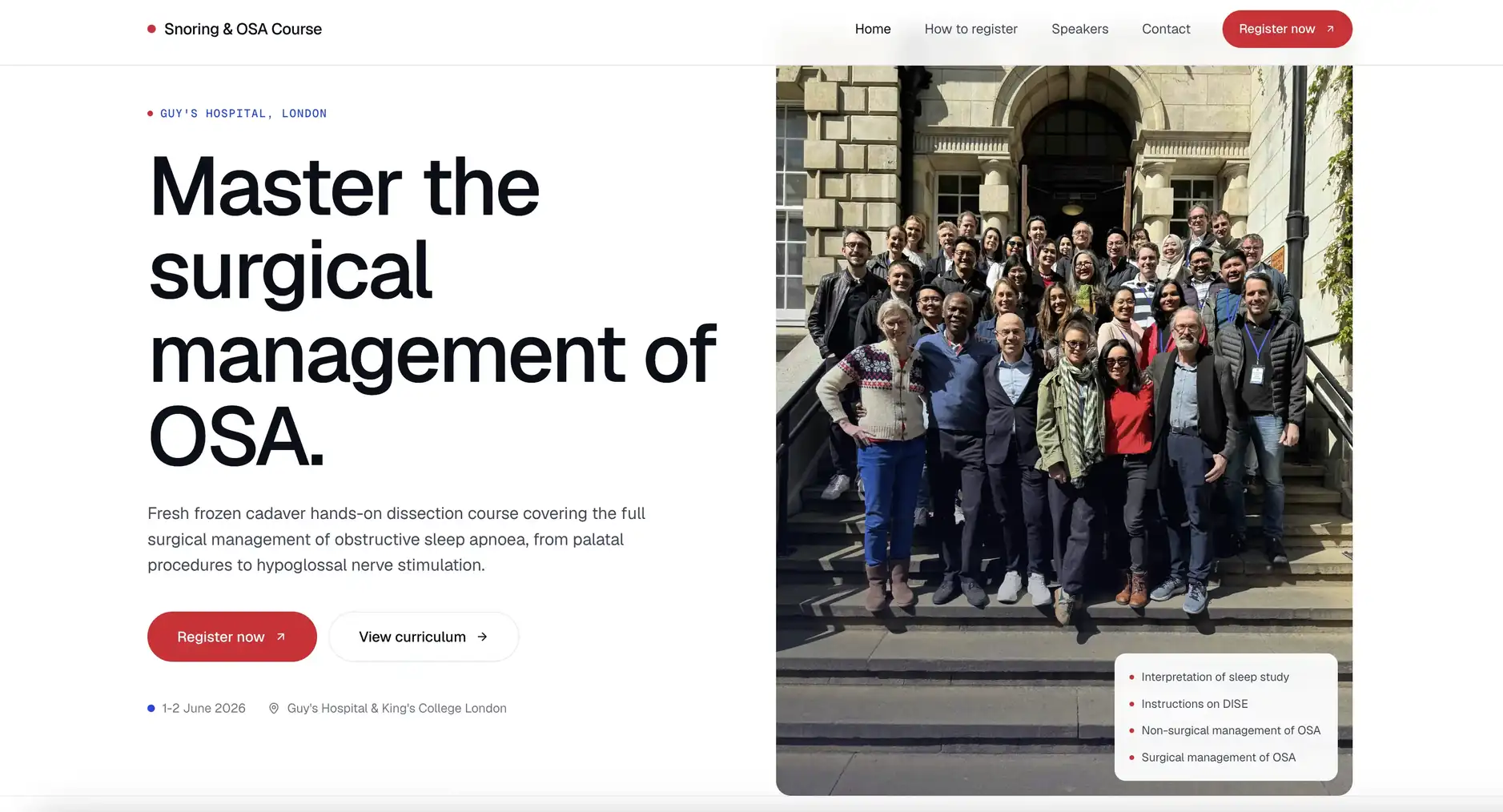 London OSA Course